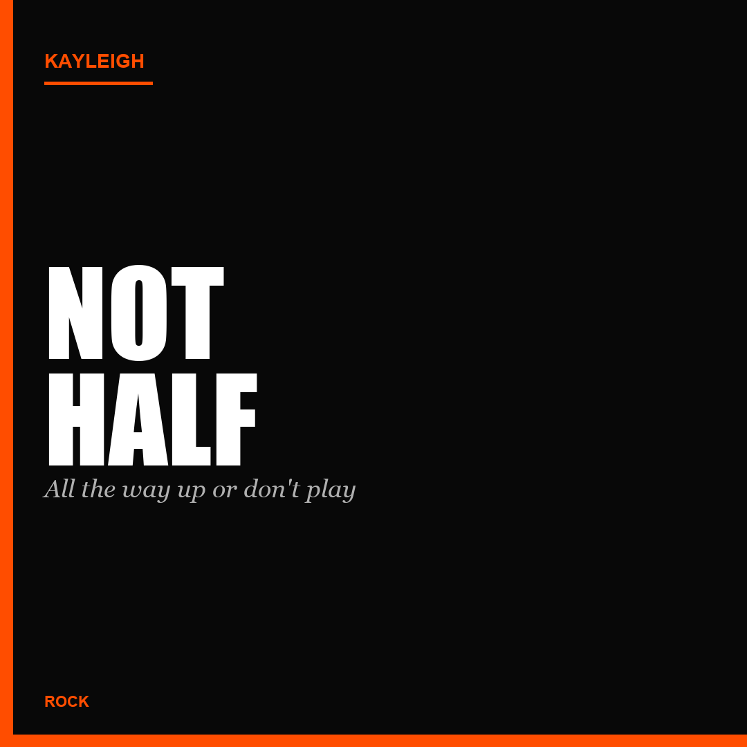 Not Half cover