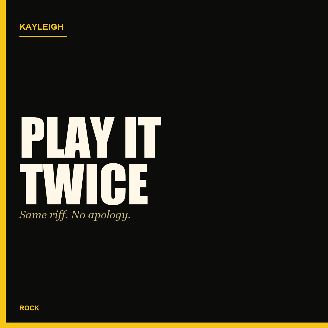 Play It Twice cover